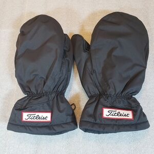 Titleist Men’s Winter Golf Cart Mitts Mittens Black Hand Warmer